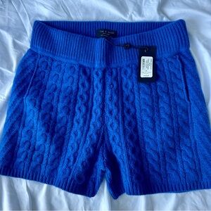 Rag & Bone High Waist Blue Cable Knit Shorts (brand new!)